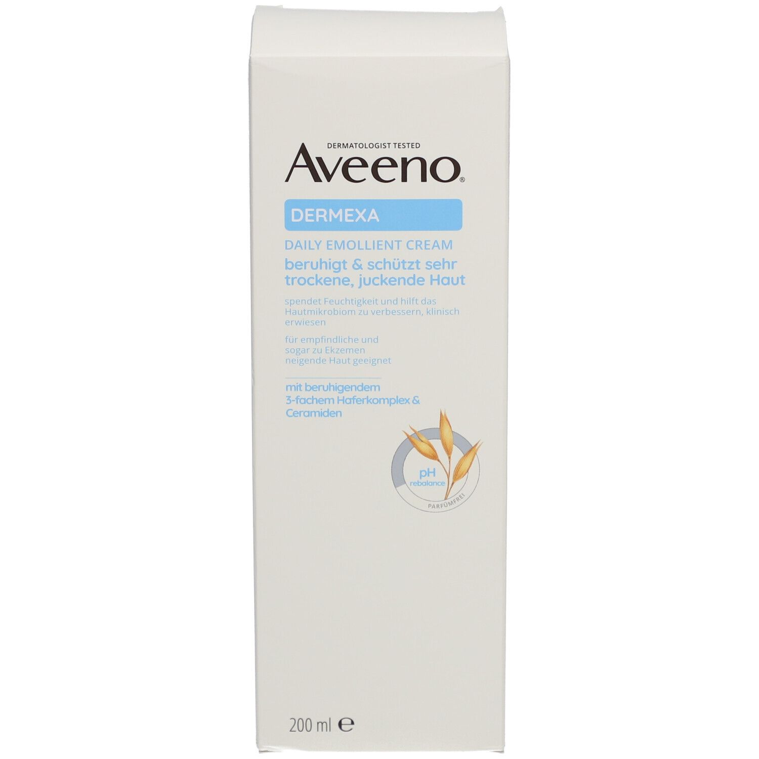 Aveeno® Dermexa Feuchtigkeitsspendende Emollientien Creme für trockene Haut