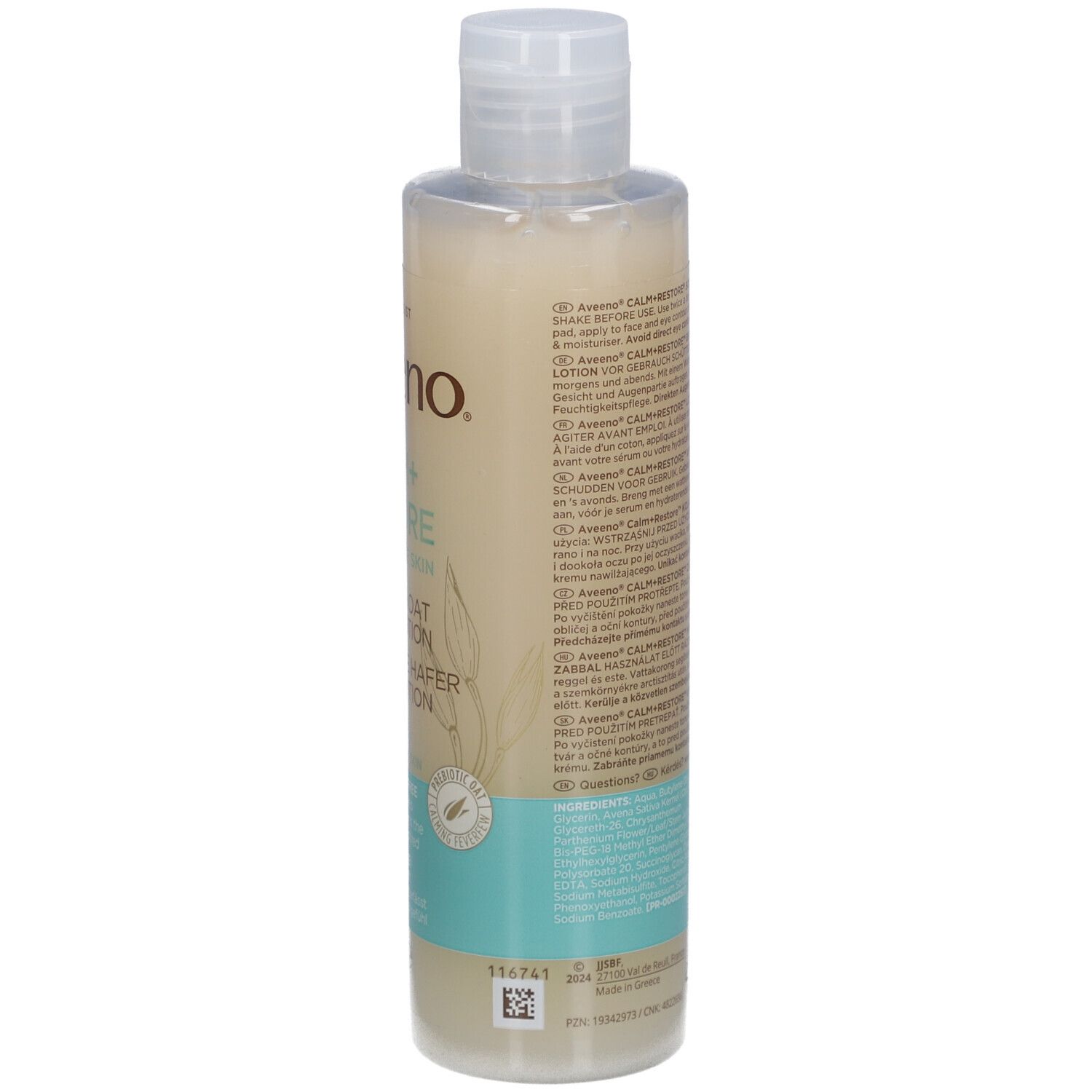 Aveeno® CALM+RESTORE Lotion tonifiante à l'avoine pour peaux sensibles, sans parfum