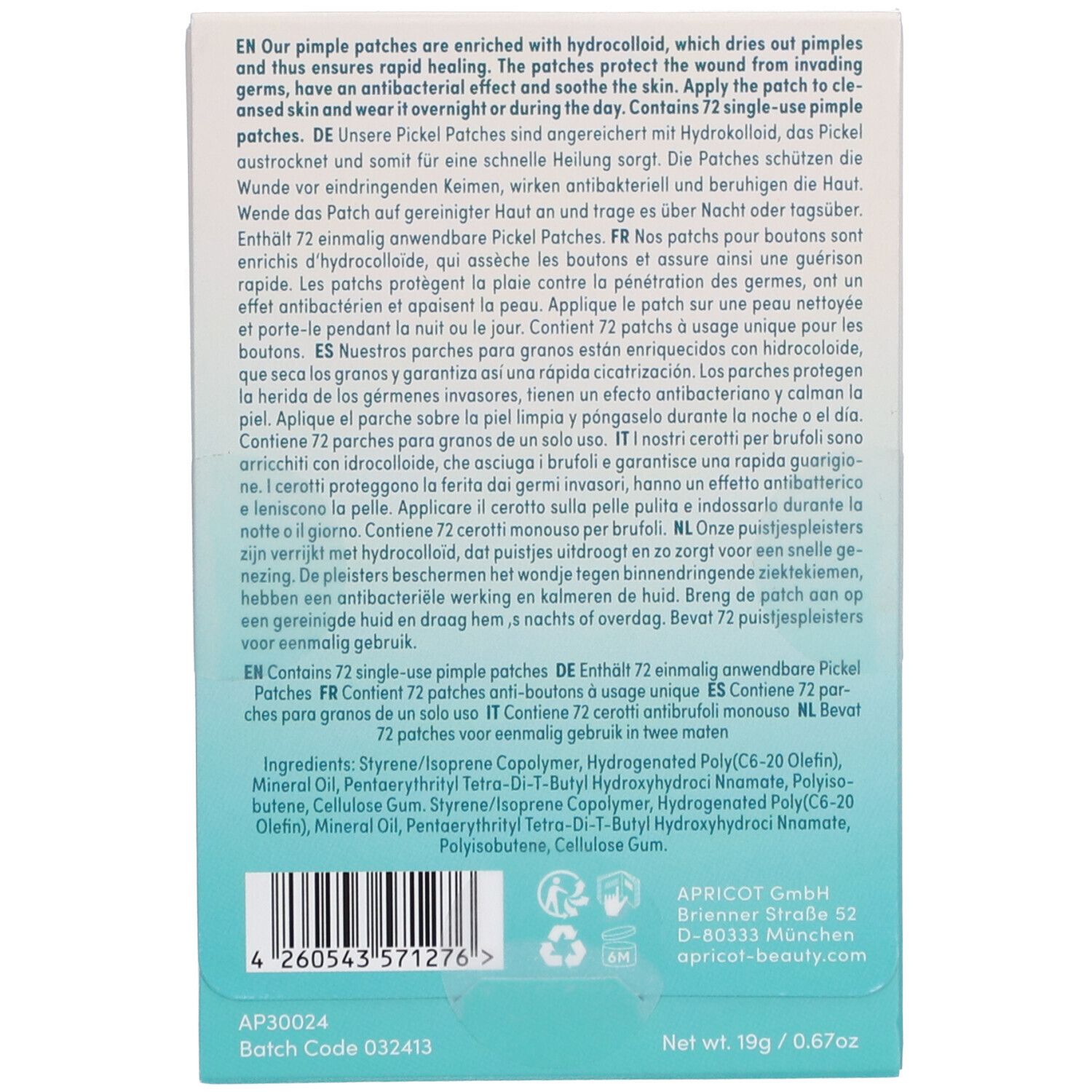 APRICOT Anti-Pickel-Pflaster - Hydrokolloide
