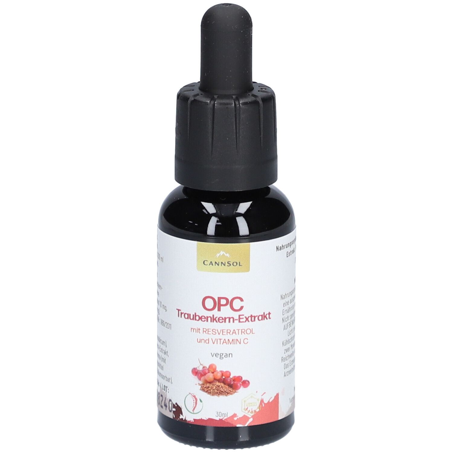 CANNSOL Traubenkernextrakt OPC mit Resveratrol und Vitamin C