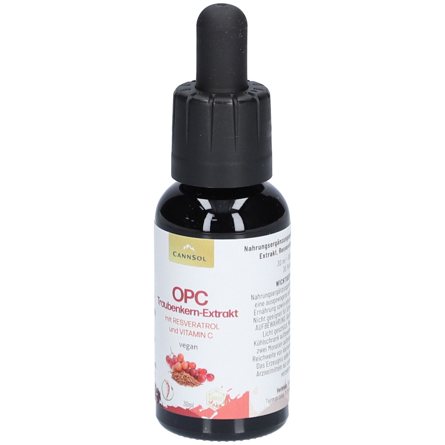 CANNSOL Traubenkernextrakt OPC mit Resveratrol und Vitamin C