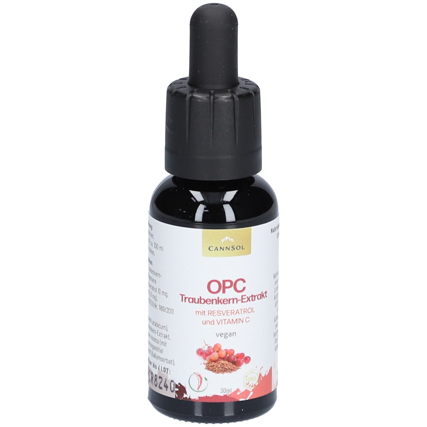 CANNSOL Traubenkernextrakt OPC mit Resveratrol und Vitamin C