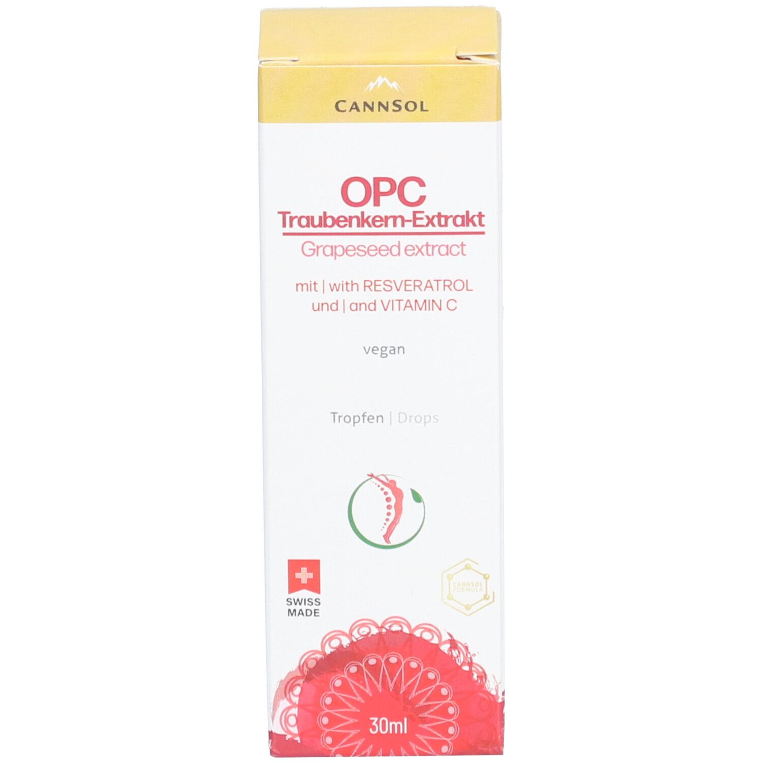 CANNSOL Traubenkernextrakt OPC mit Resveratrol und Vitamin C