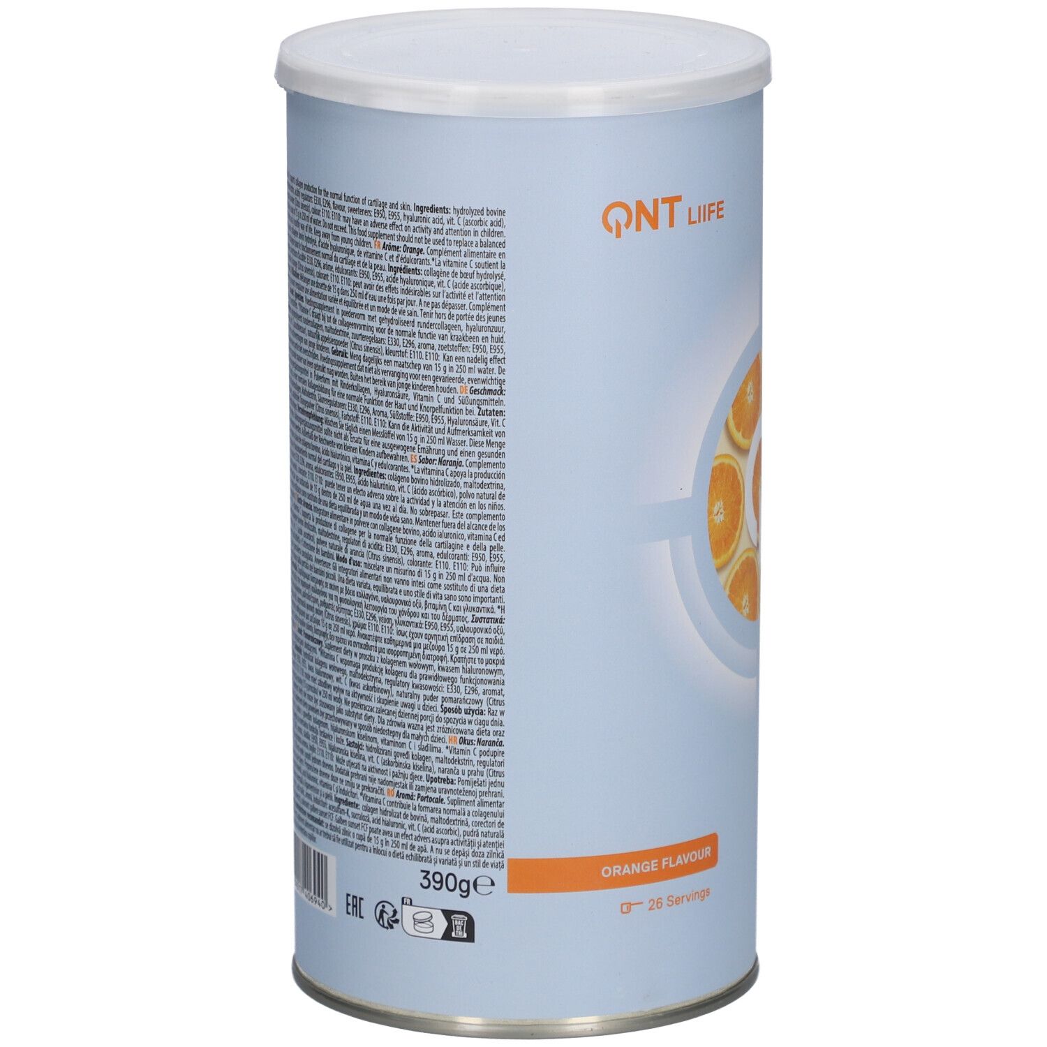 QNT Kollagenpflege Zero Sugar Orange