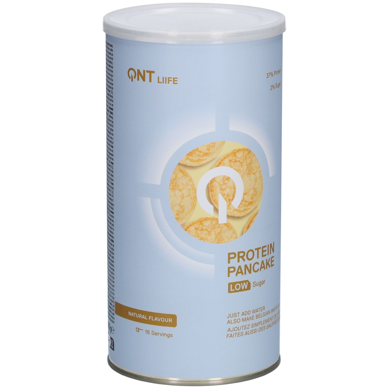 QNT Protein-Pfannkuchen Niedriger Zuckergehalt | Natürlicher Geschmack