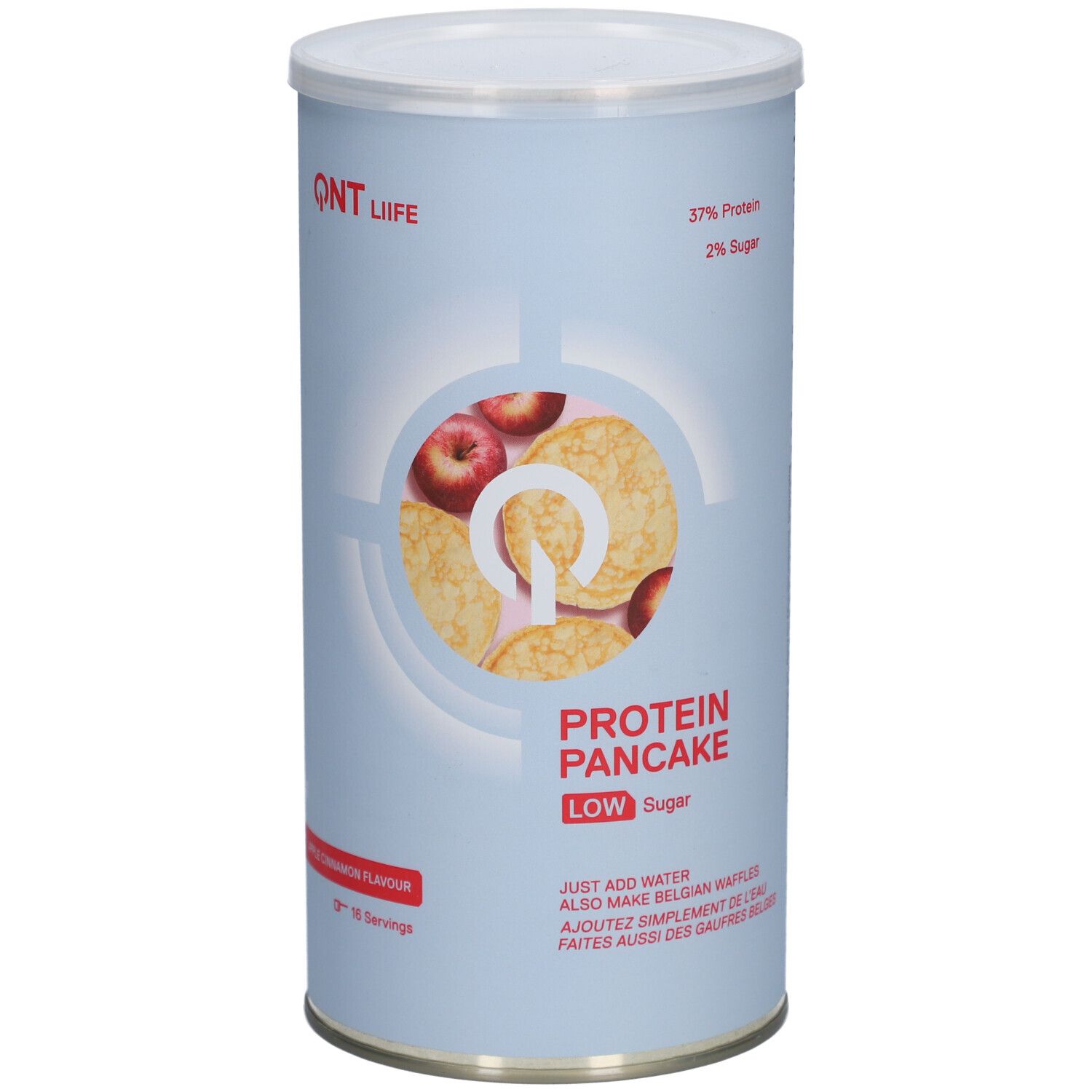 QNT Protein-Pfannkuchen mit wenig Zucker | Apfel-Zimt-Geschmack