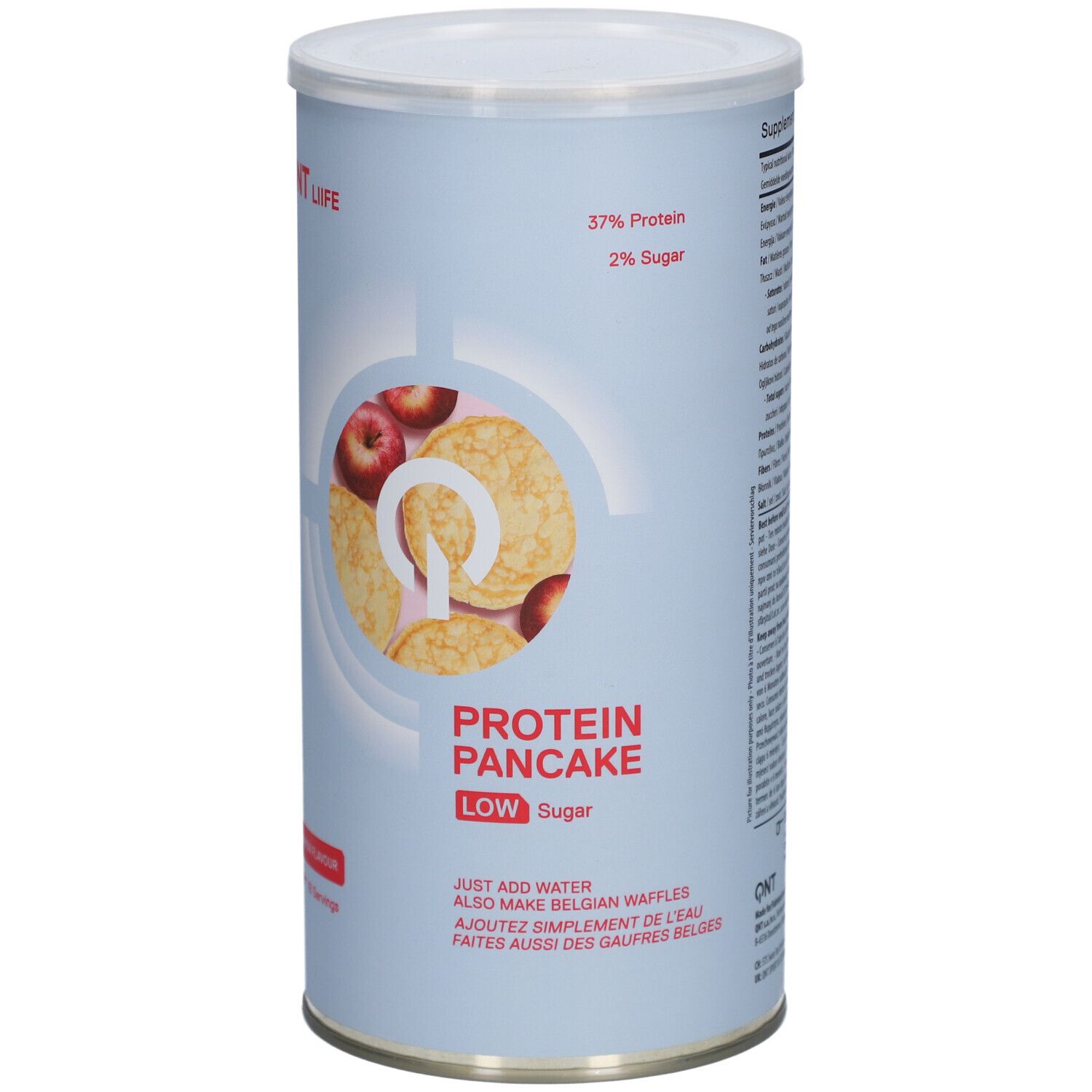 QNT Protein-Pfannkuchen mit wenig Zucker | Apfel-Zimt-Geschmack
