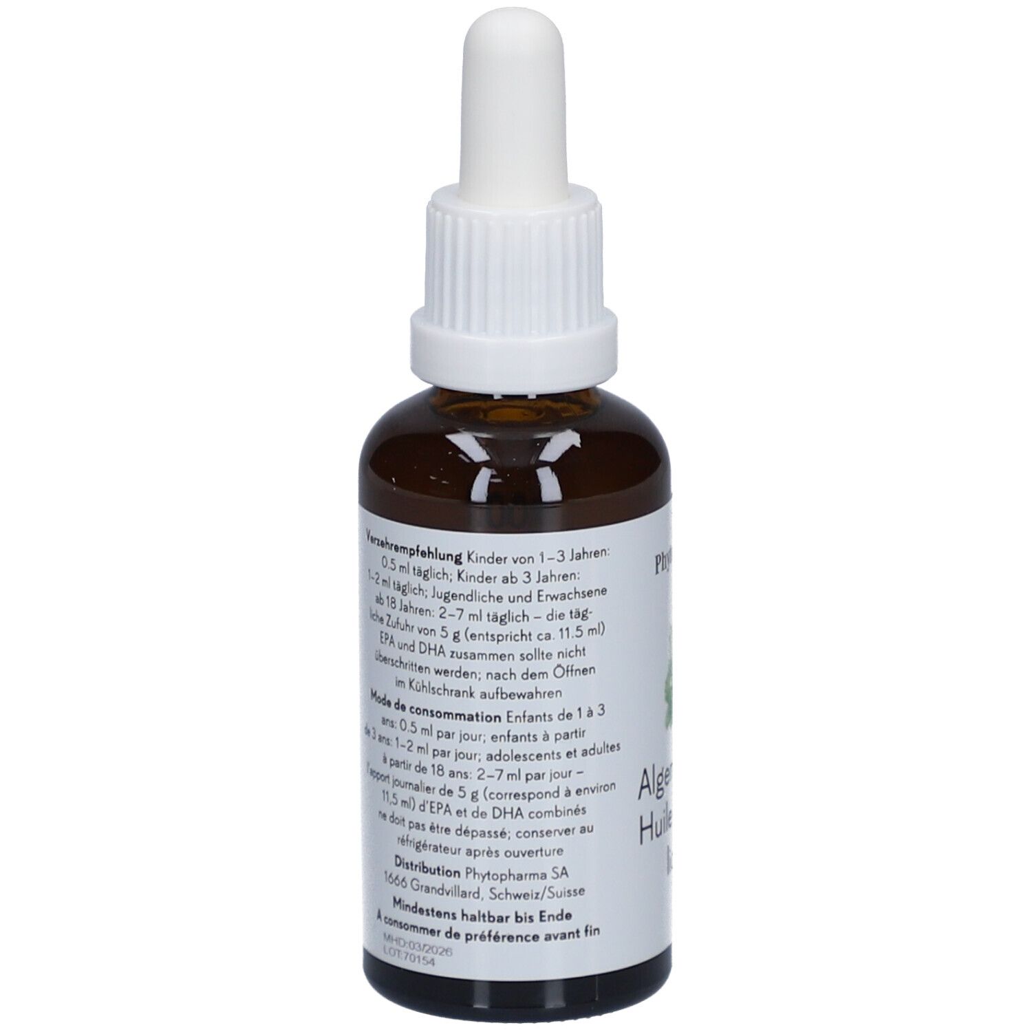 Phytopharma huile d'algues liquide