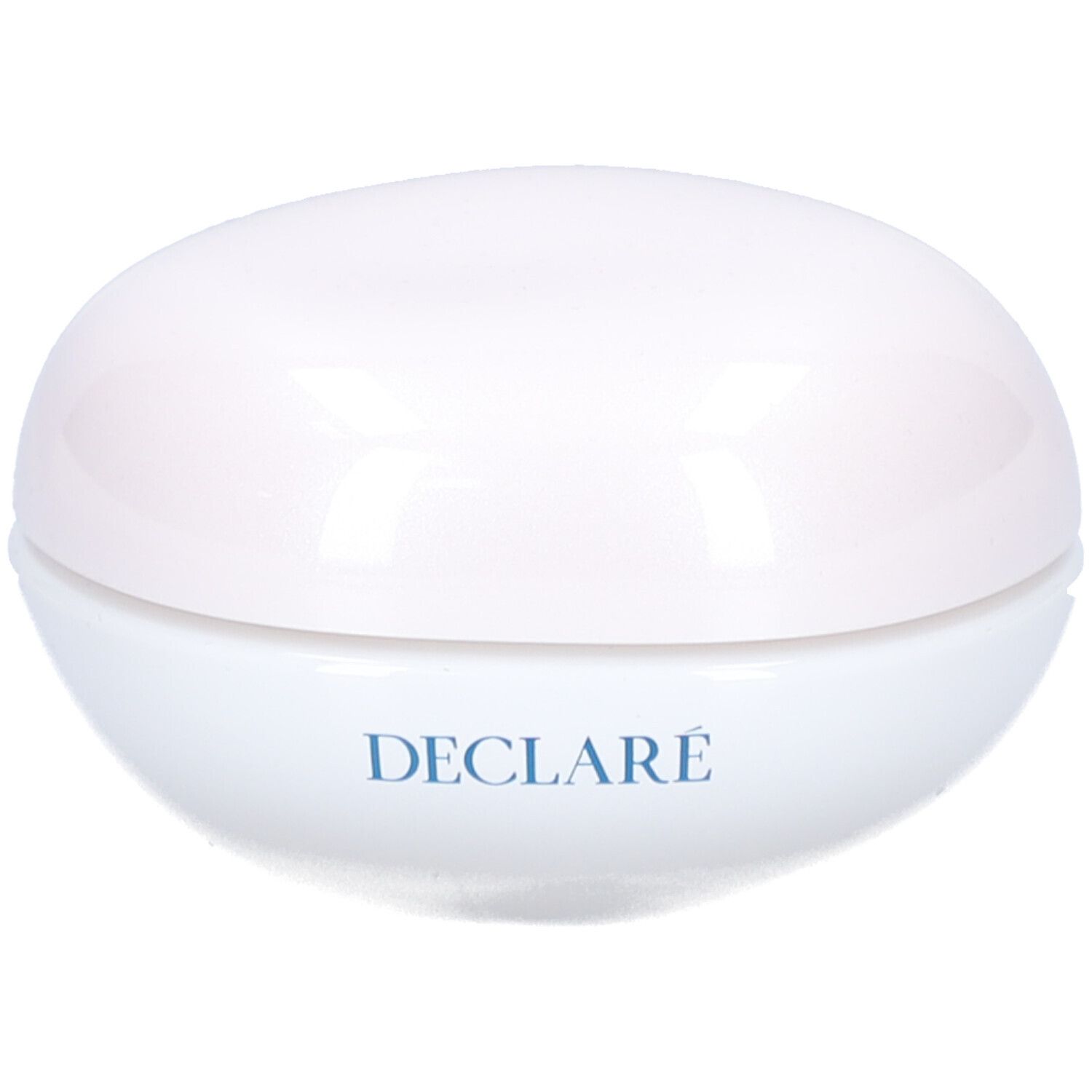 Pot blanc avec couvercle. Inscription : DECLARÉ.