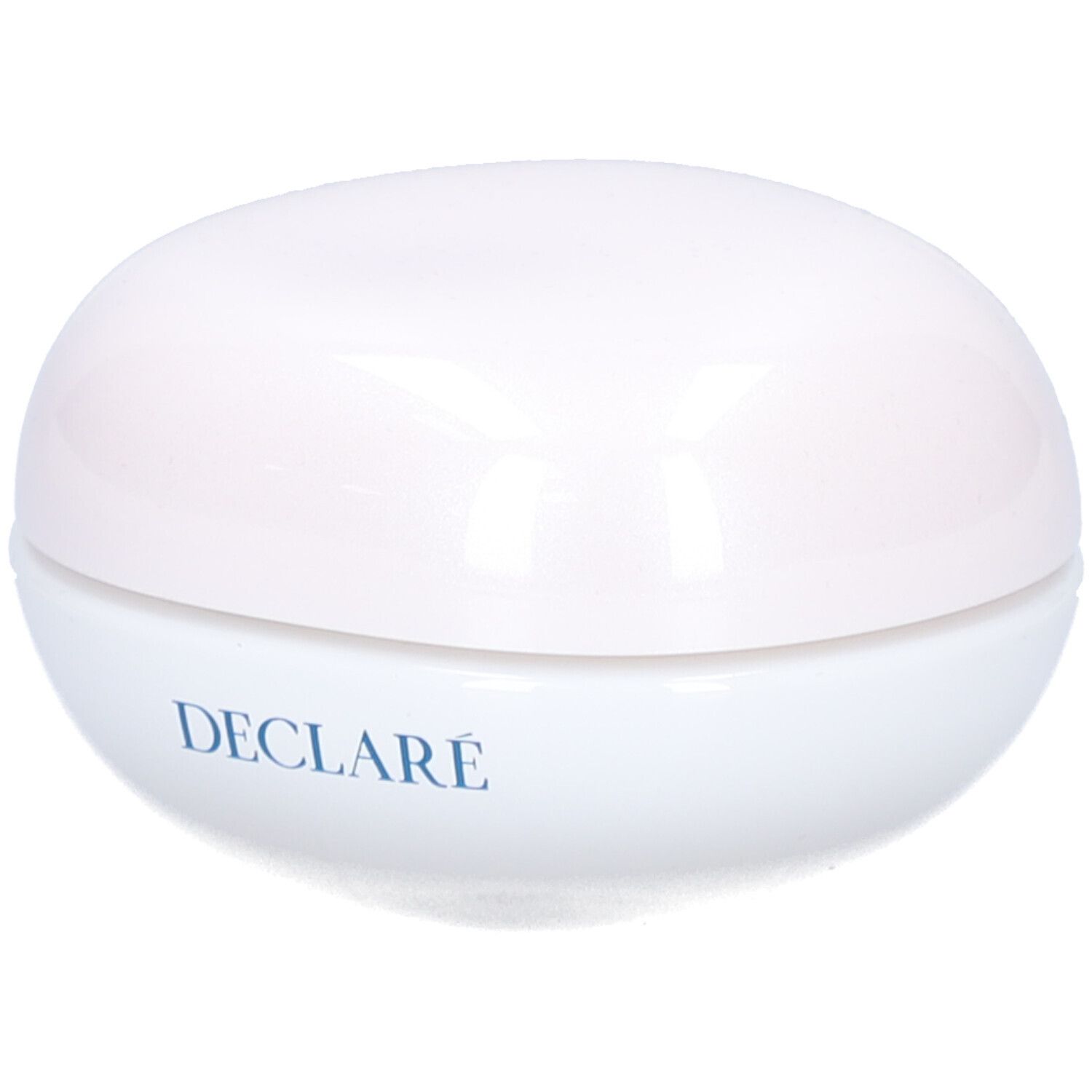 Pot blanc avec couvercle. Inscription : DECLARÉ.