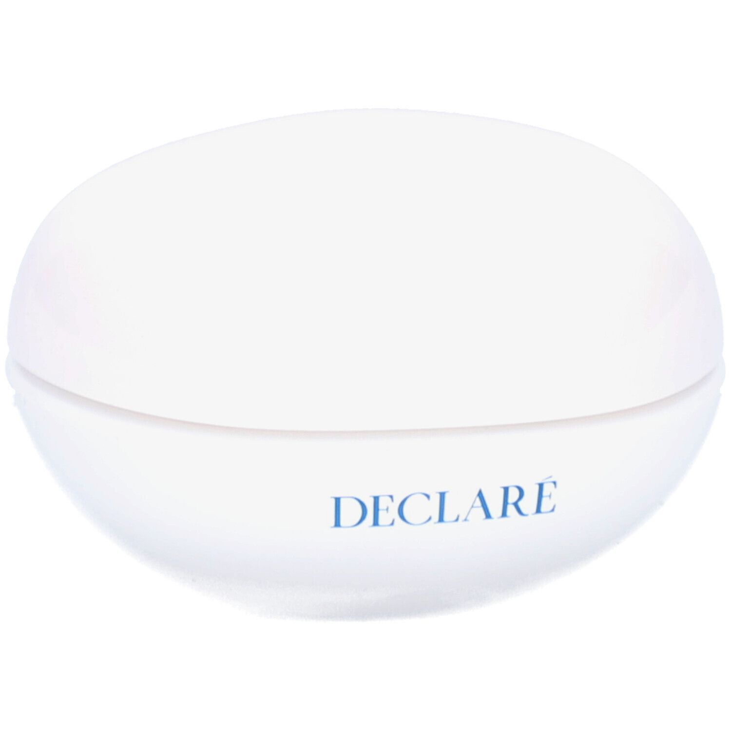 Pot blanc avec couvercle. Inscription : DECLARÉ.