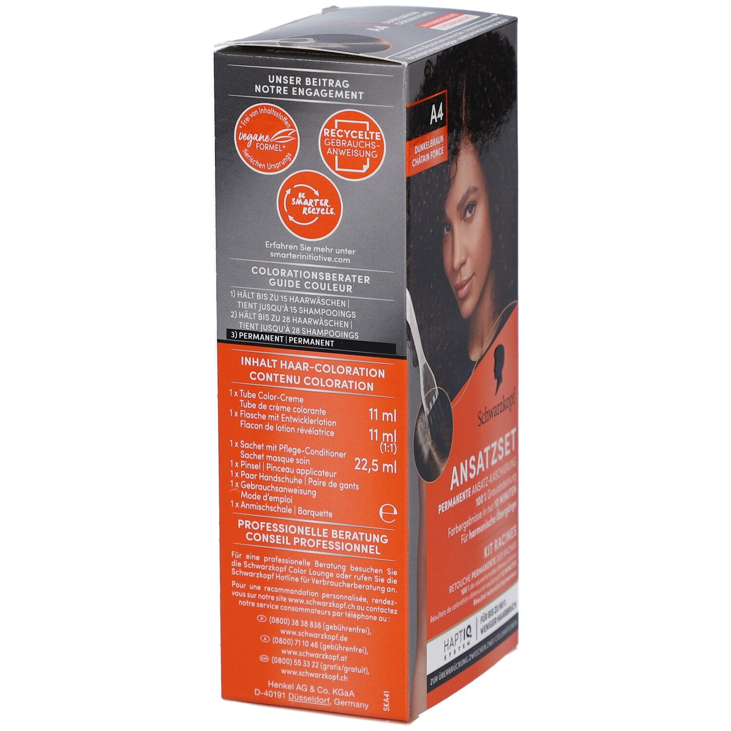 SCHWARZKOPF Kit Racines A4 Châtain foncé