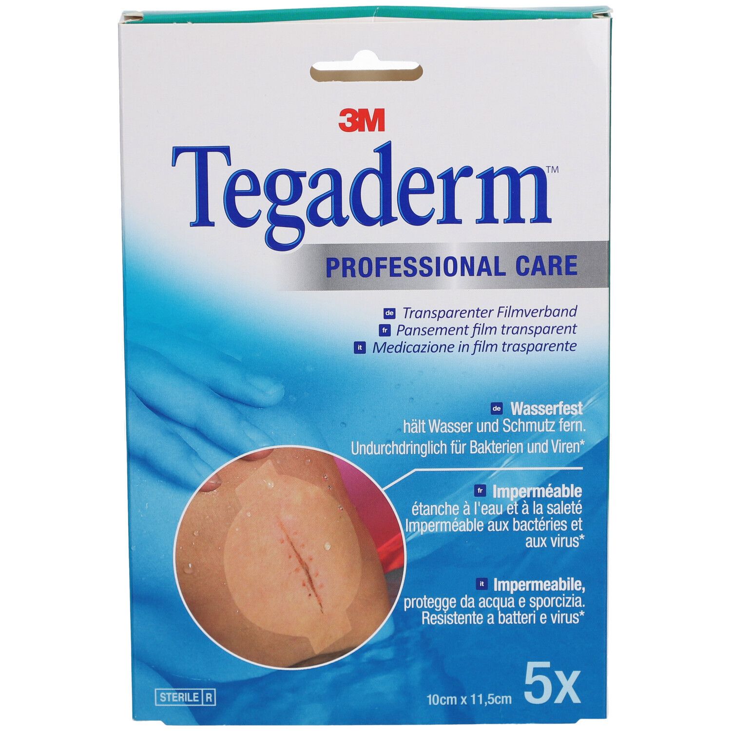 3M TEGADERM Pansement film transparent 10 x 11,5 cm