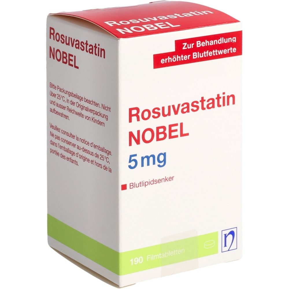 ROSUVASTATIN NOBEL Filmtabl 5 mg Ds 190 Stk