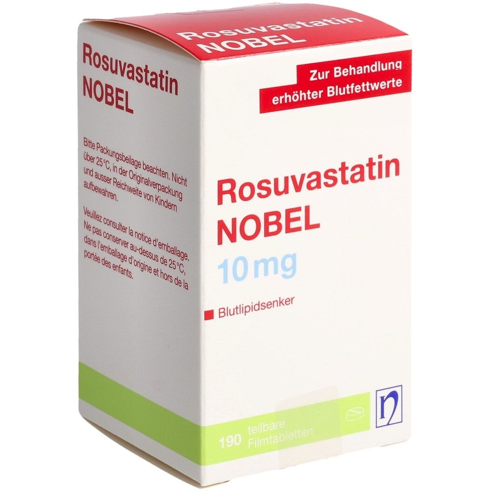 ROSUVASTATIN NOBEL Filmtabl 10 mg Ds 190 Stk