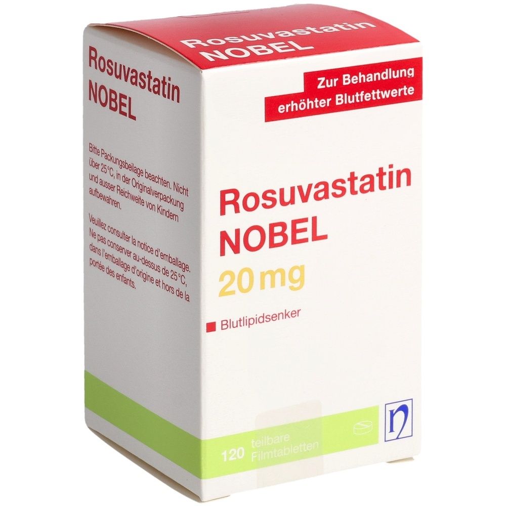 ROSUVASTATIN NOBEL Filmtabl 20 mg Ds 120 Stk
