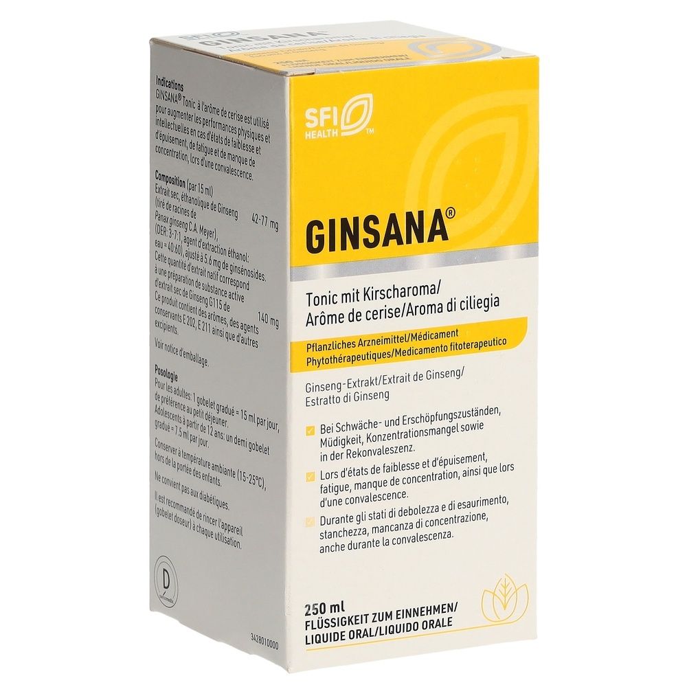 GINSANA Tonikum mit Kirscharoma Glasfl 250 ml