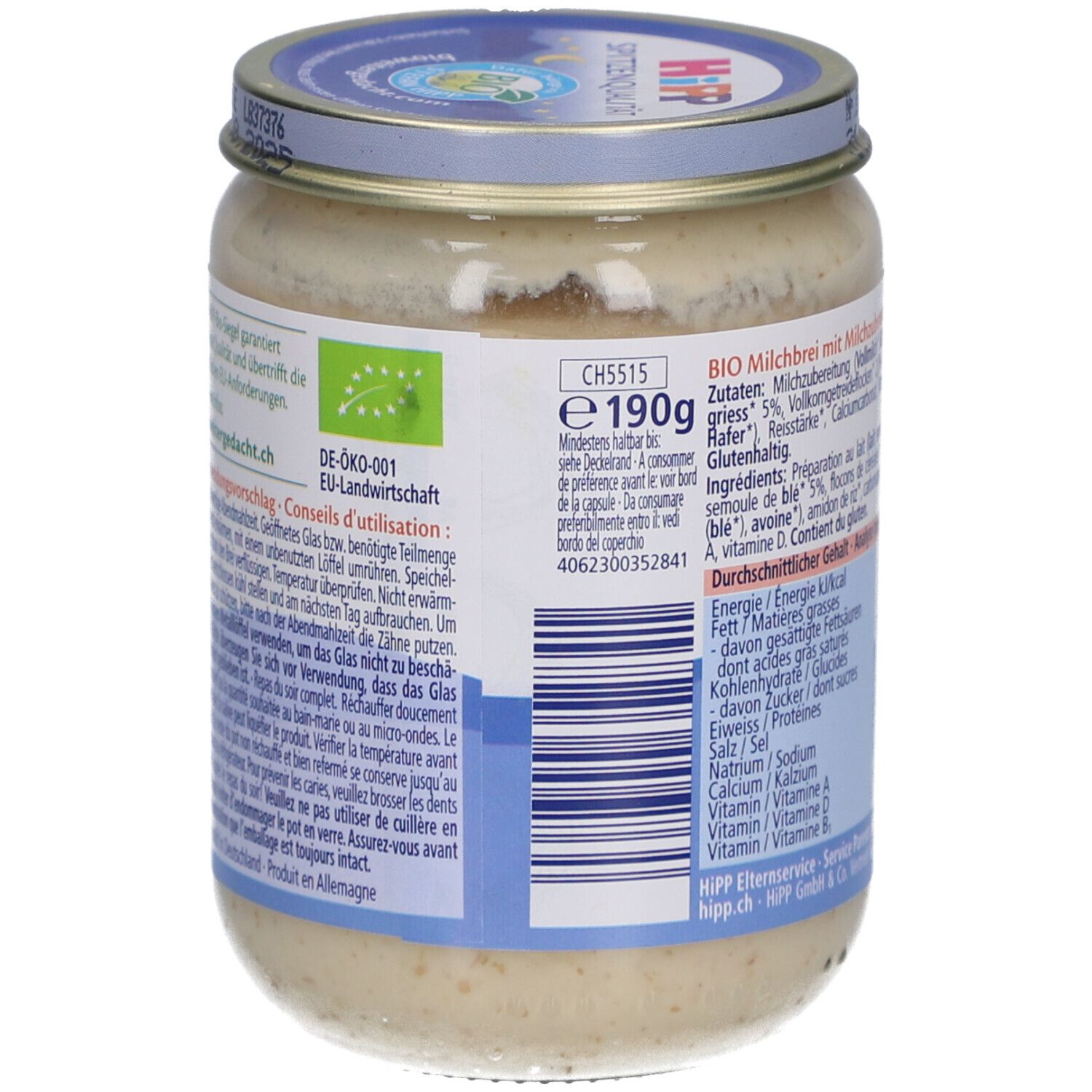 HIPP Bonne Nuit Porridge Pur - Après 5 mois