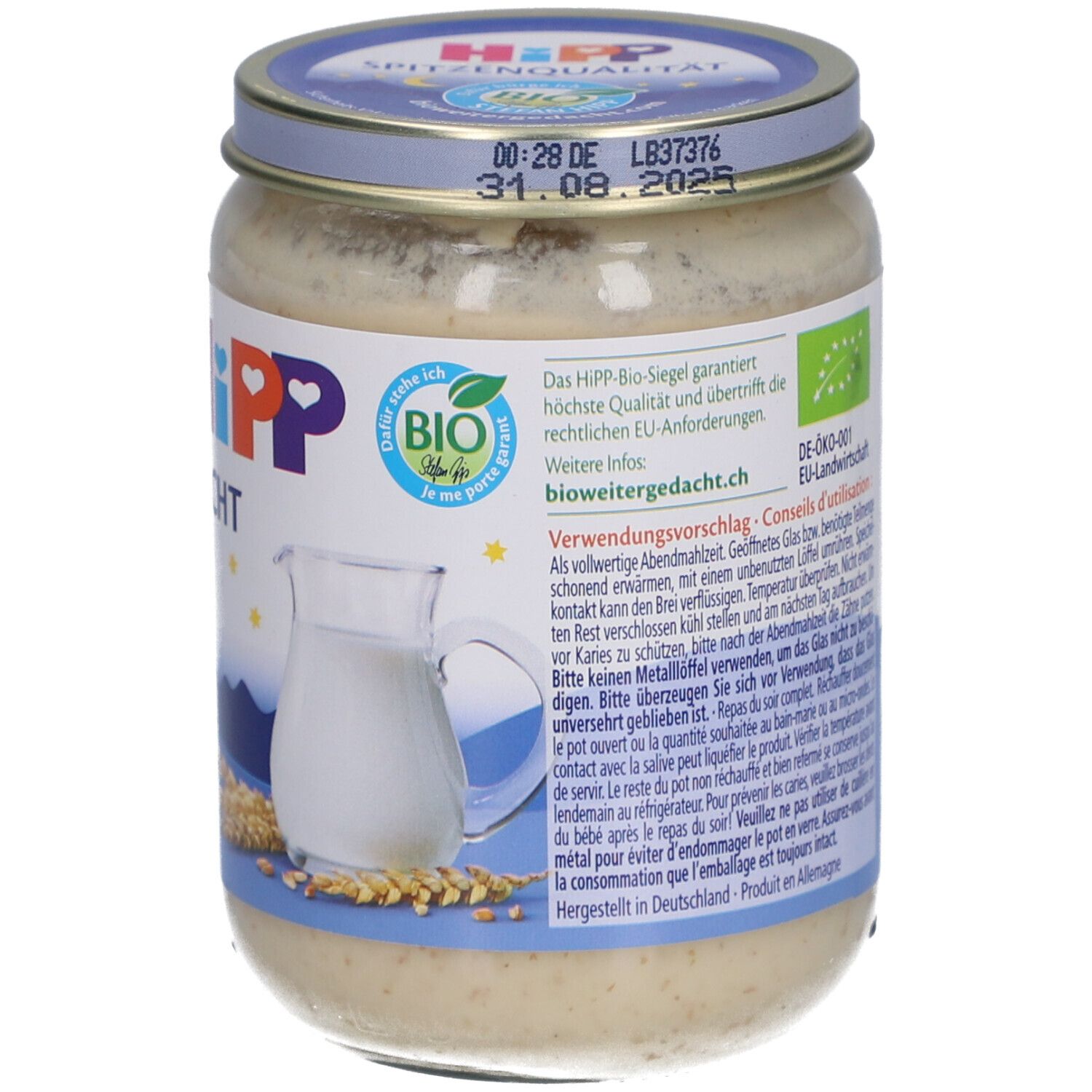 HIPP Bonne Nuit Porridge Pur - Après 5 mois