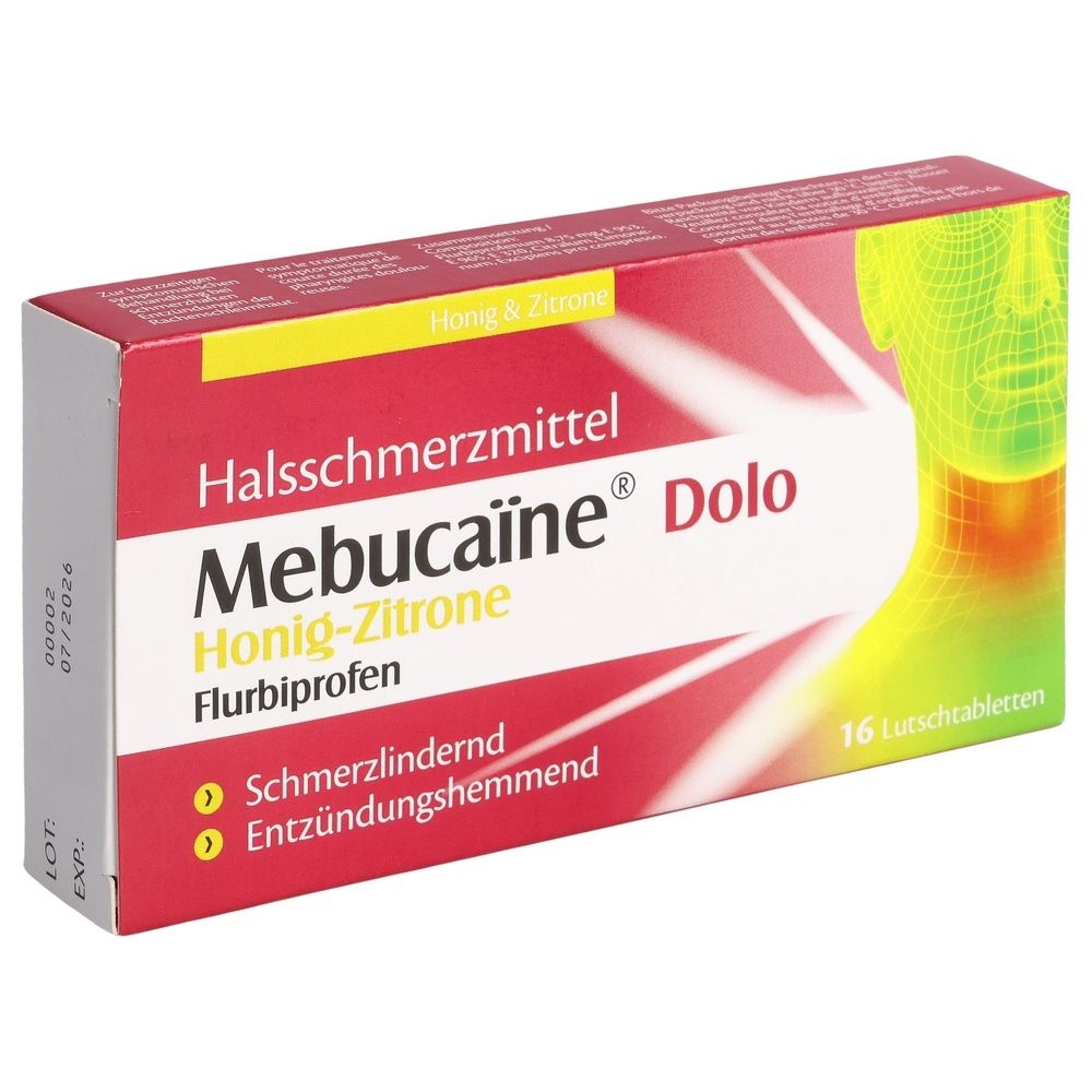 MEBUCAÏNE Dolo Lutschtabl 8.75 mg Honig Zit 16 Stk