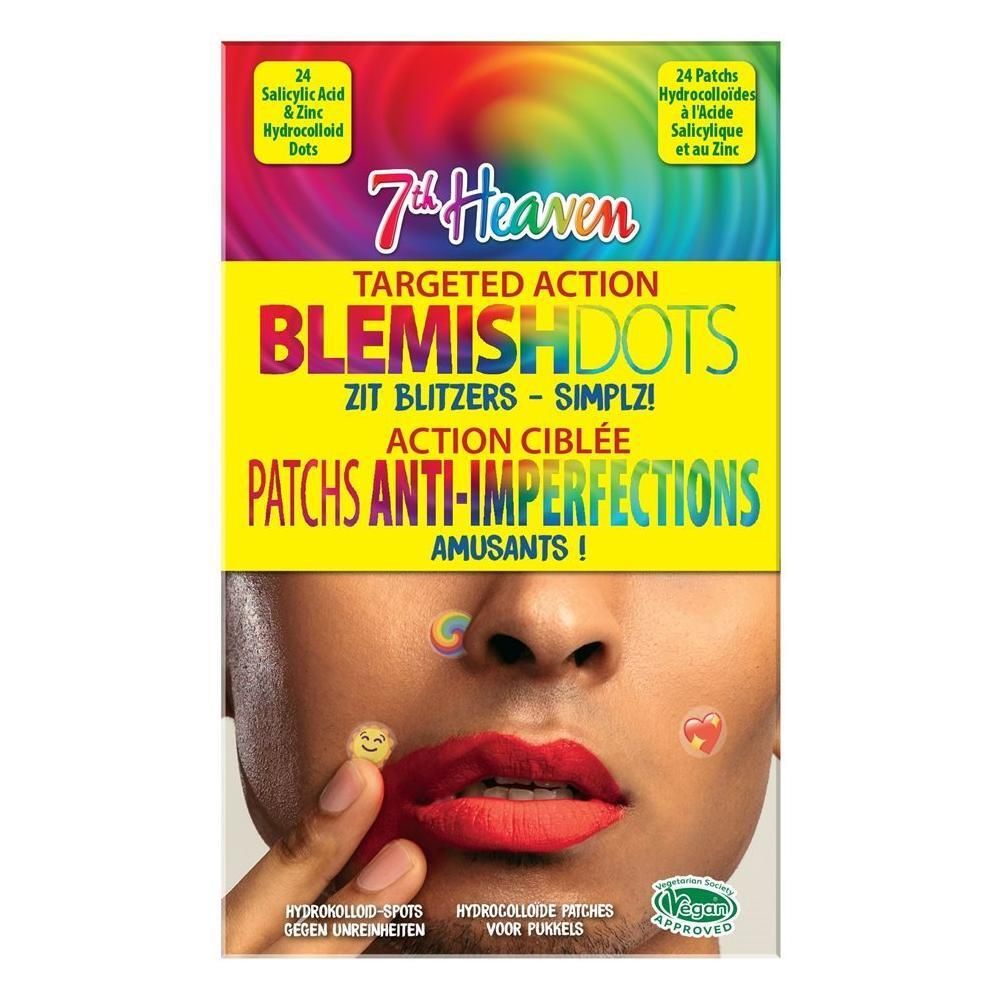 7th Heaven Blemish Dots: 24 Hydrocolloid Patches mit Salicylsäure und Zink gegen Hautunreinheiten.