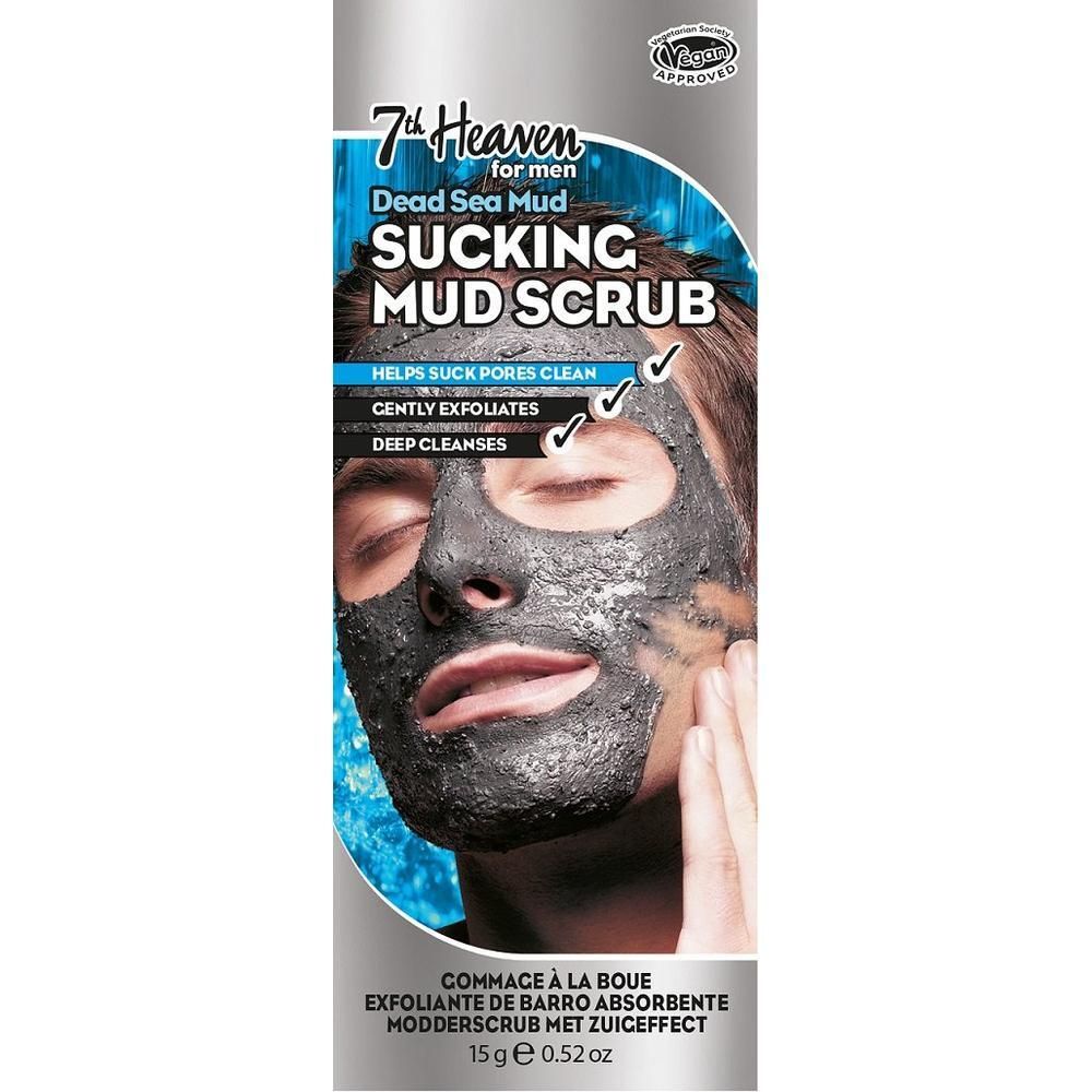 7th Heaven Dead Sea Mud Sucking Mud Scrub für Männer, 15g.