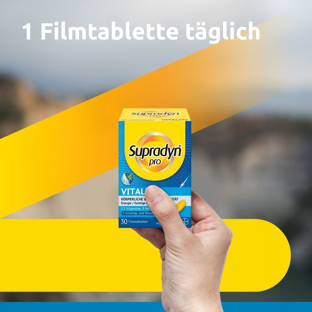 Supradyn Pro Vitalité - 10 % de remise* avec le code "SUPRA10"
