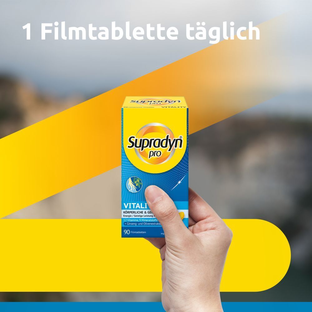 Supradyn Pro Vitality - 10 % de remise* avec le code "SUPRA10"