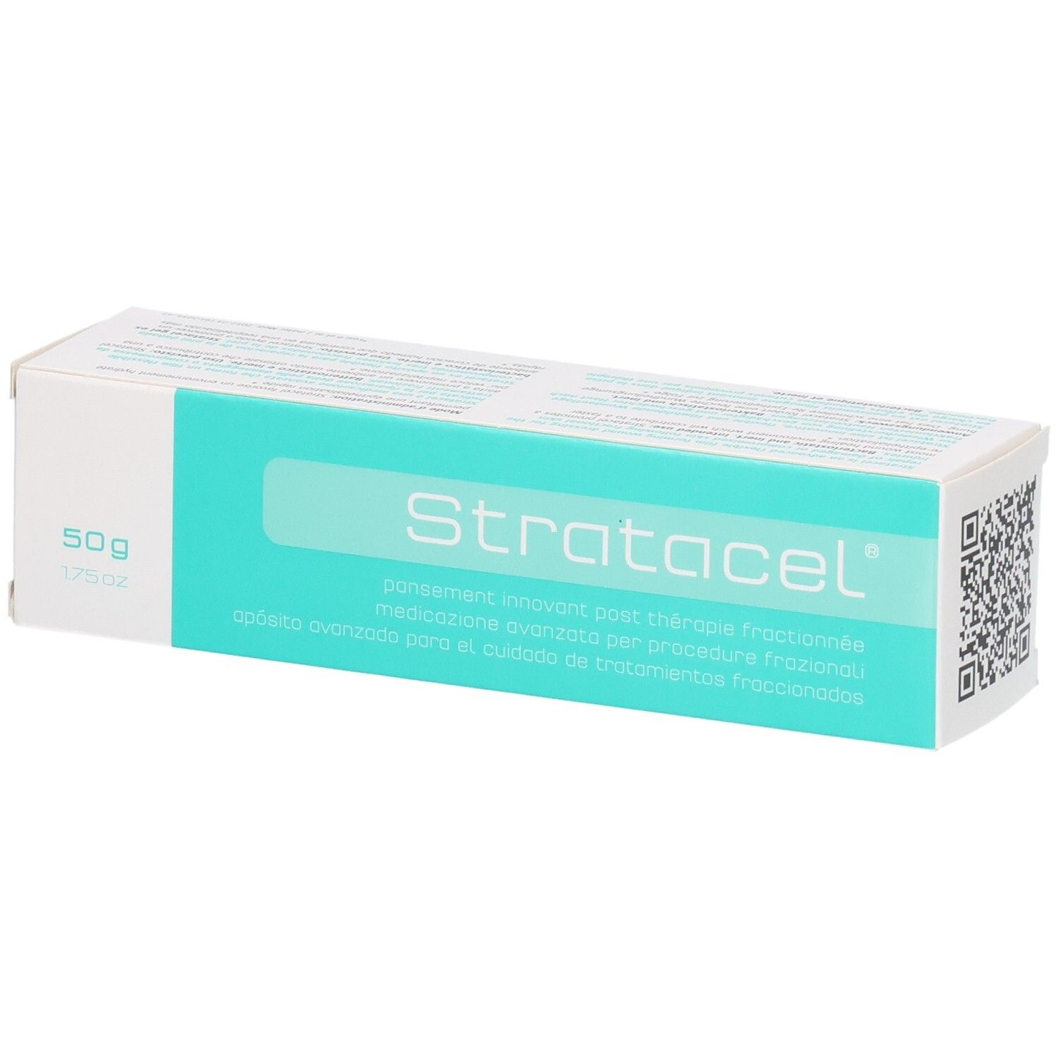 Stratacel Verpackung, 50g. Moderne Wundauflage für fraktionierte Behandlungen.