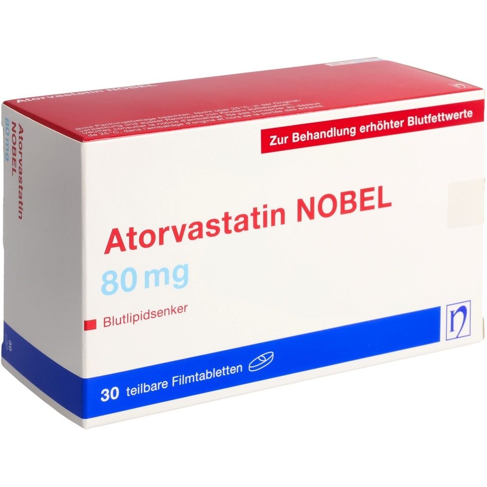 ATORVASTATIN NOBEL Filmtabl 80 mg SDO