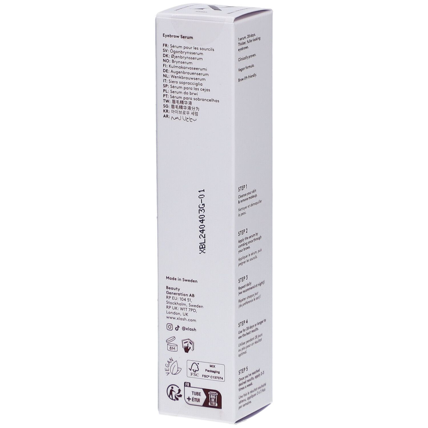 Xlash Xbrow Sérum sourcils