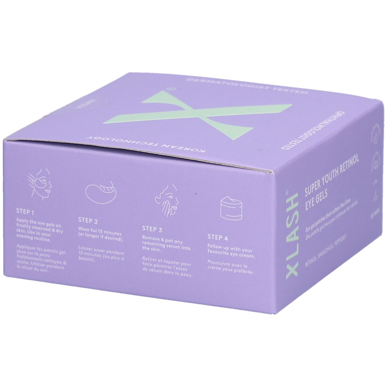 Xlash Super Youth Retinols Patchs Gel yeux pour atténuer les ridules