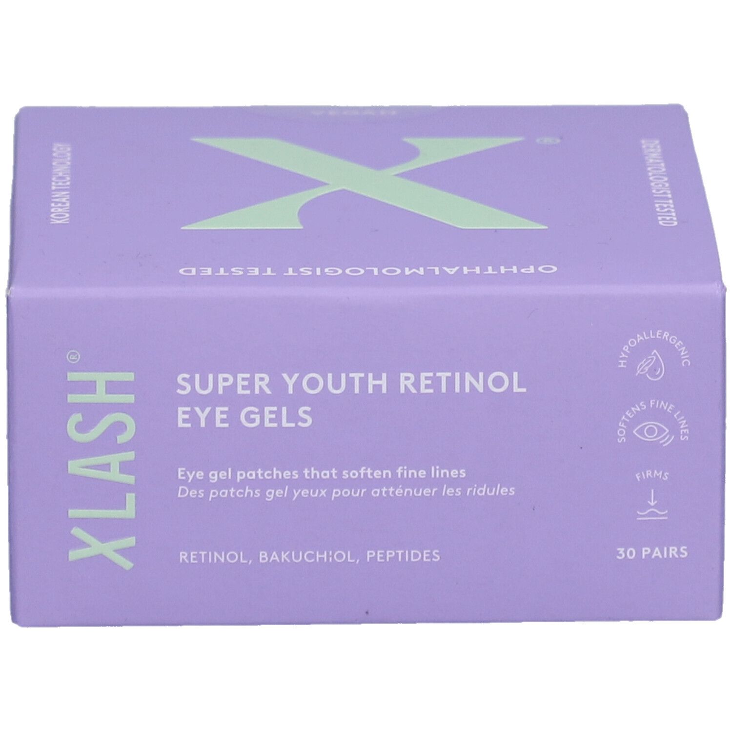 Xlash Super Youth Retinols Patchs Gel yeux pour atténuer les ridules