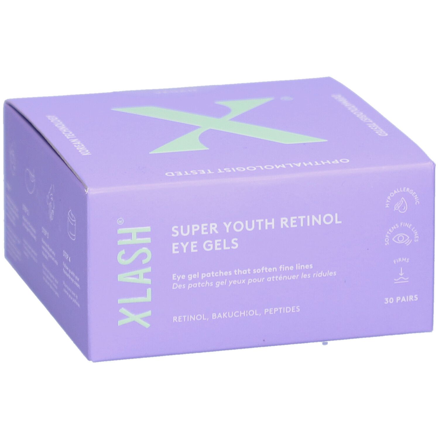 Xlash Super Youth Retinols Patchs Gel yeux pour atténuer les ridules
