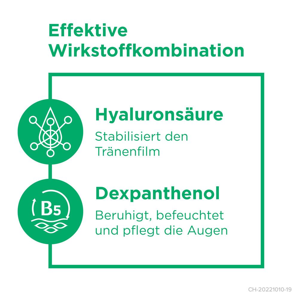 Bepanthen Pro Augentropfen: Packung mit zwei 10ml Flaschen. Mit Dexpanthenol.