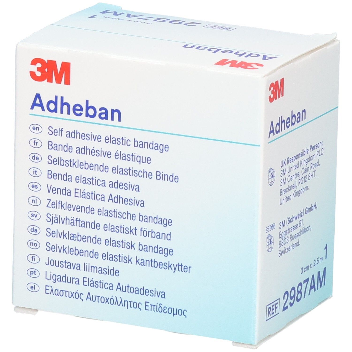 3M Adheban elastisches, selbstklebendes Verbandmaterial auf Rolle.