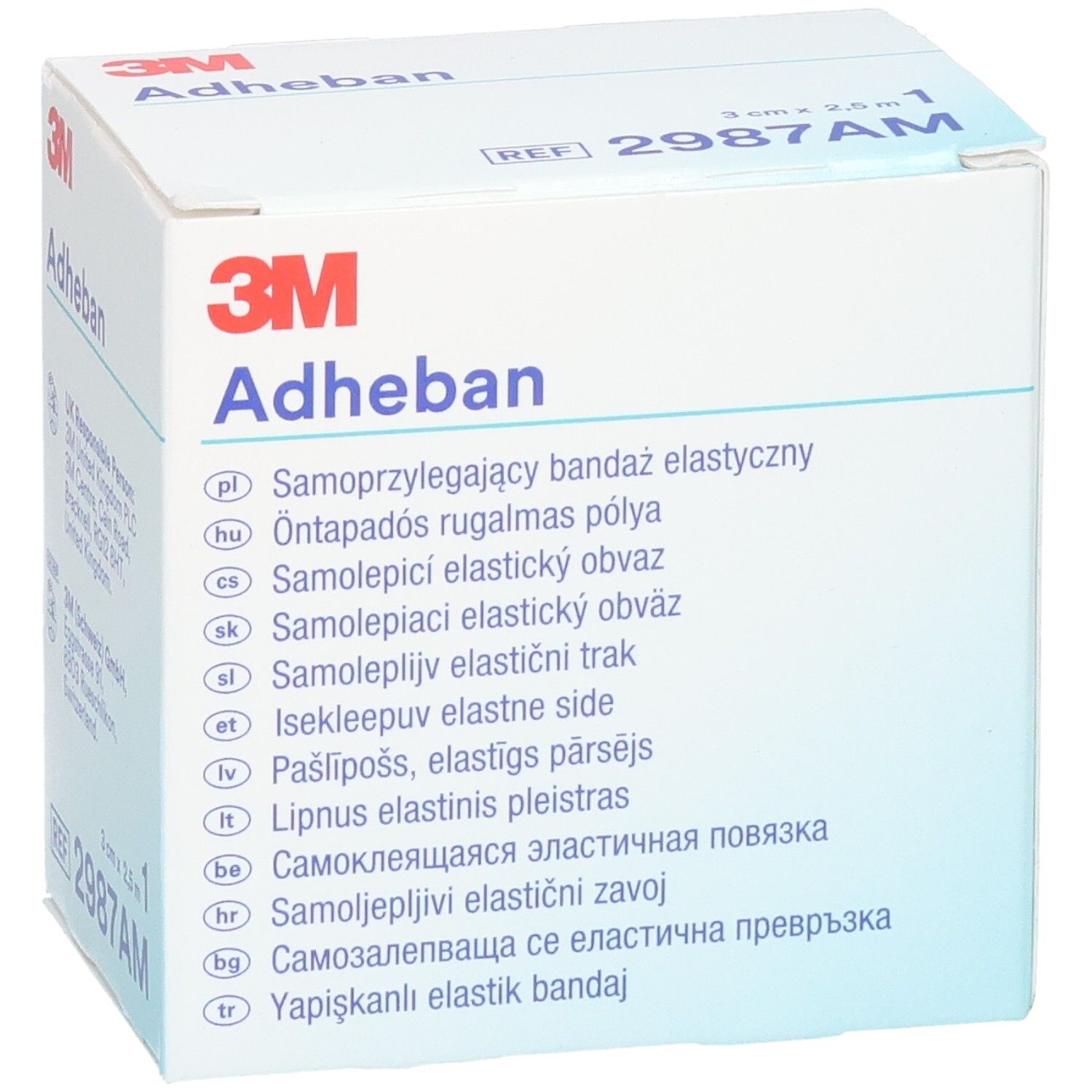 3M Adheban elastisches, selbstklebendes Verbandmaterial auf Rolle.