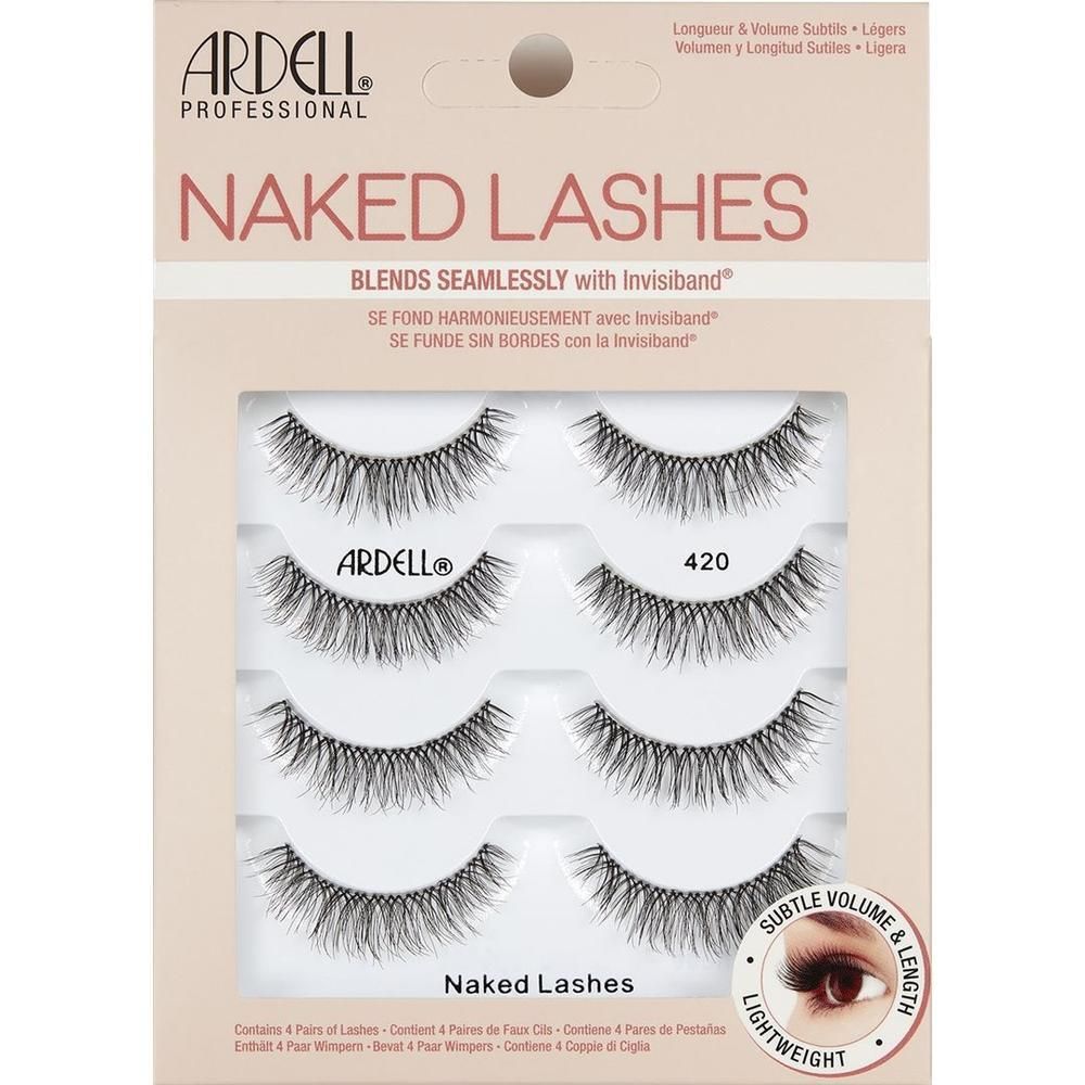 Ardell Naked Lashes Multipack 420: 4 Paar künstliche Wimpern.