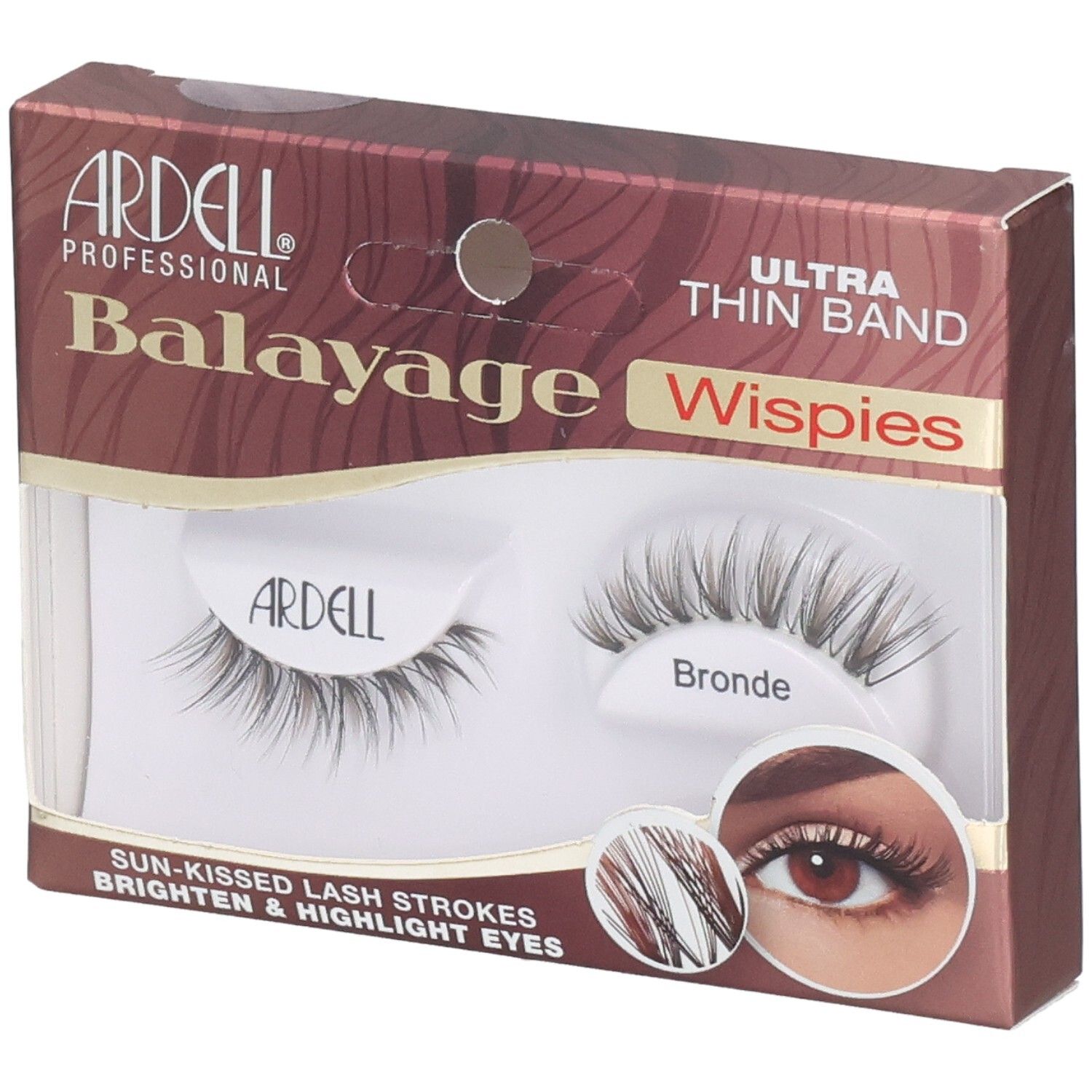 Ardell 'Balayage Wisps' künstliche Wimpern. Modell 'Bronde'.