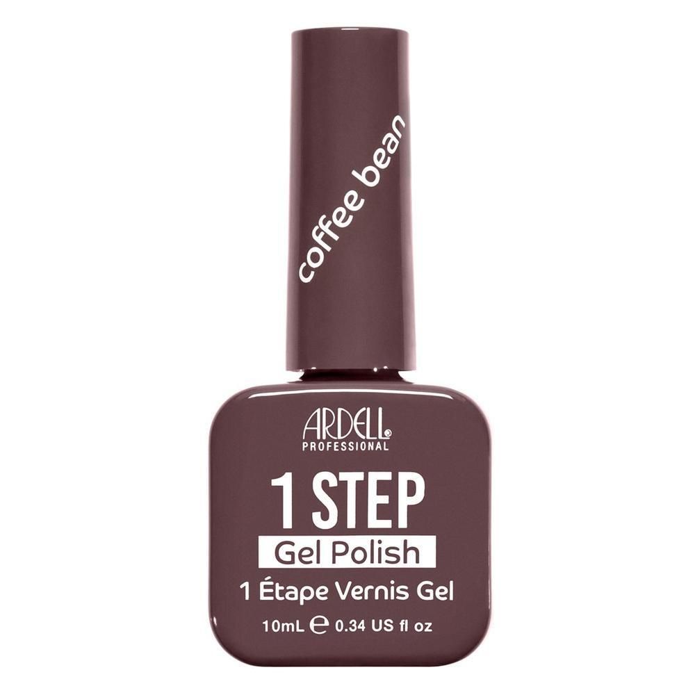 Ardell 1 Step Gel Polish in Braun. Fläschchen mit Applikator. "Coffee Bean" Aufschrift.