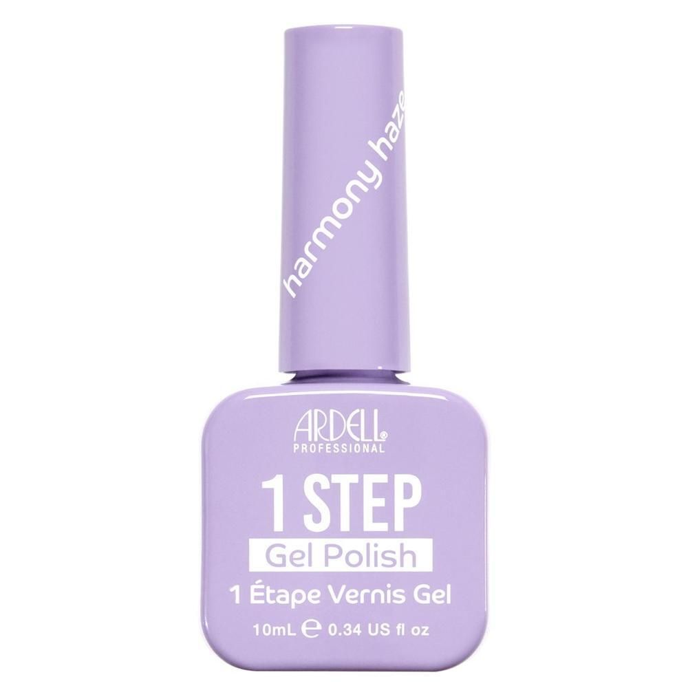 Lila Gel-Nagellackflasche mit weißem Aufdruck 'ARDELL PROFESSIONAL 1 STEP Gel Polish'.