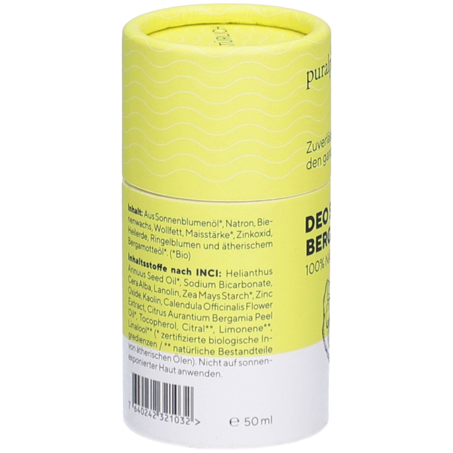 PURALPINA Bergamotte Deodorant Stick