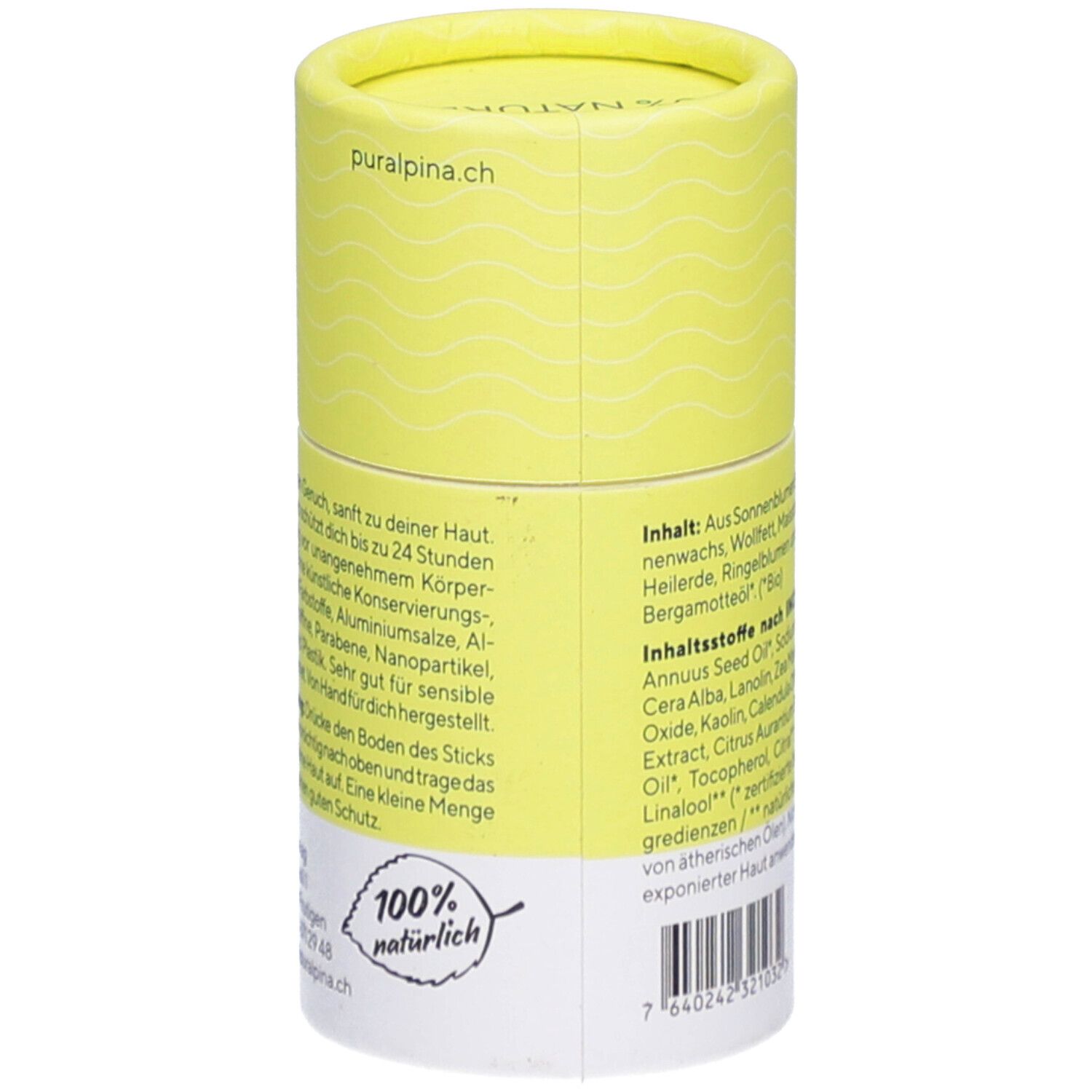 PURALPINA Bergamotte Deodorant Stick