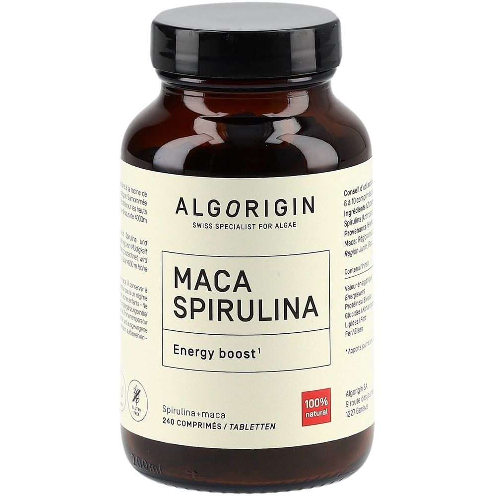 ALGORIGIN Spiruline Maca 30 jours