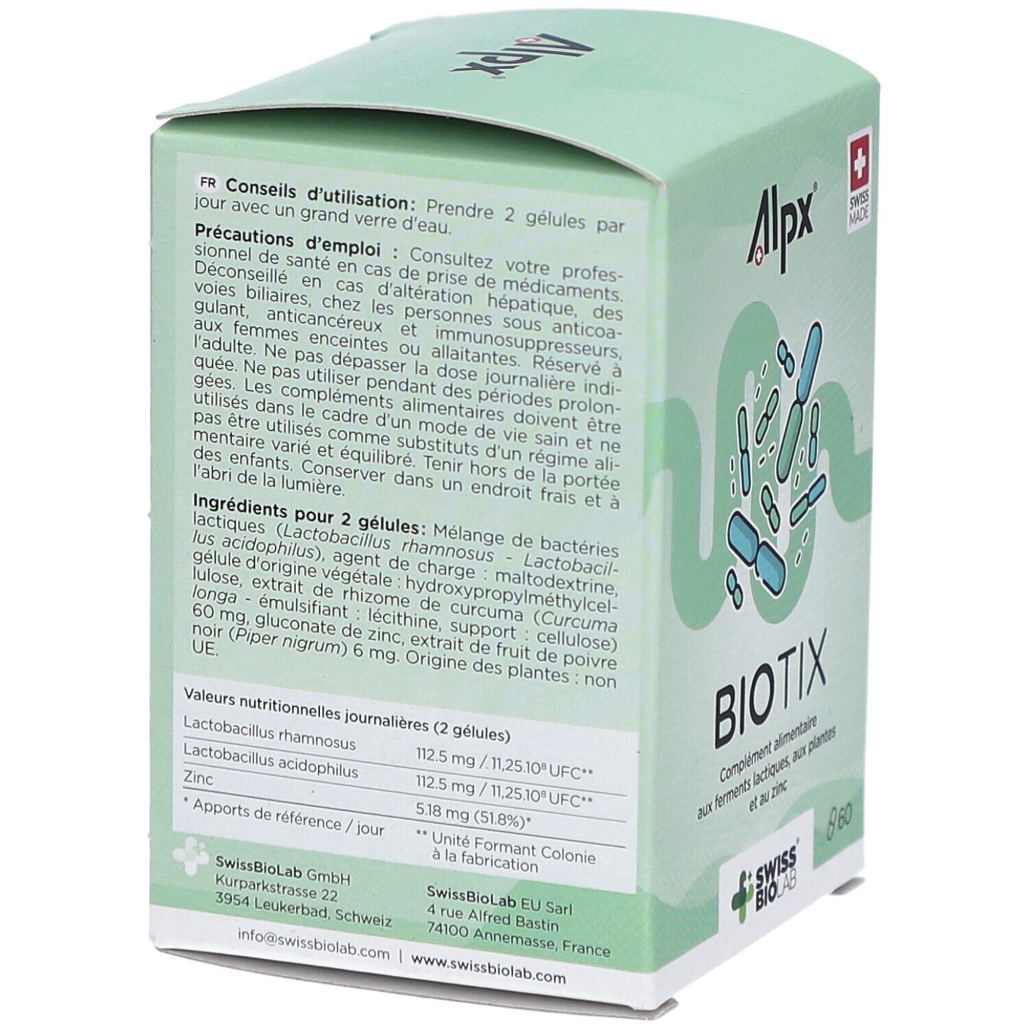 ALPX BioTix Probiotika + Zink & Kurkuma