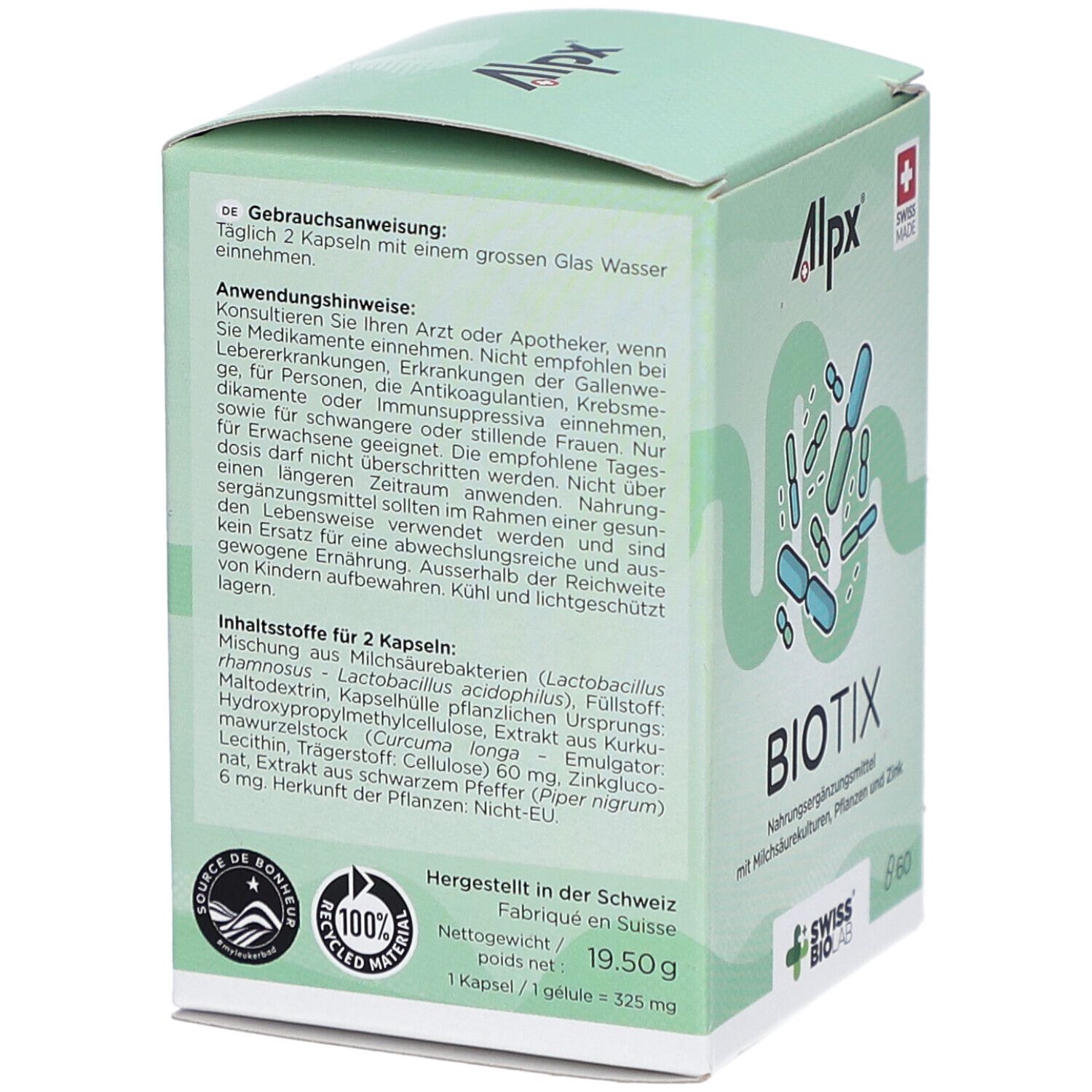ALPX BioTix Probiotika + Zink & Kurkuma