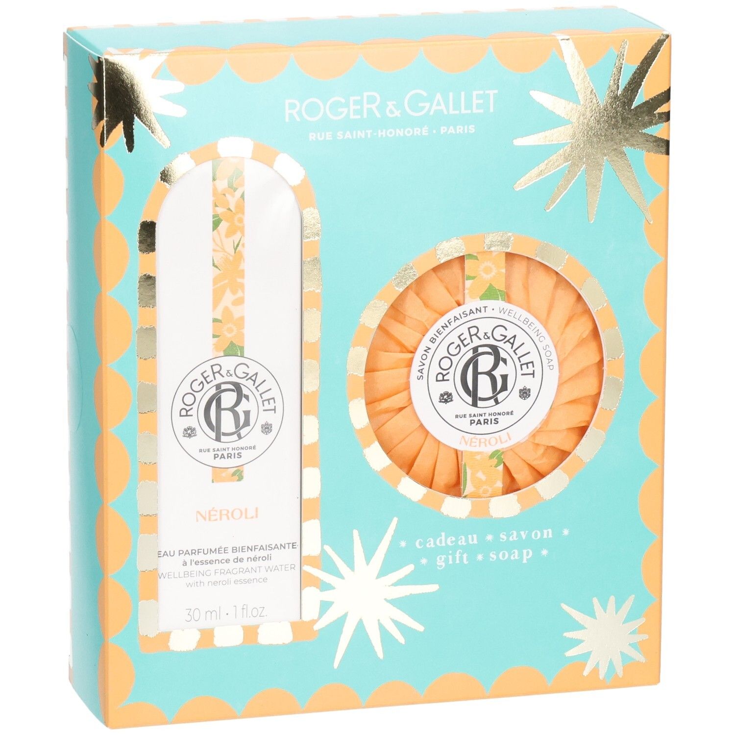 Roger & Gallet Geschenkset mit Eau de Parfum (30ml) und Seife, Duft Neroli.