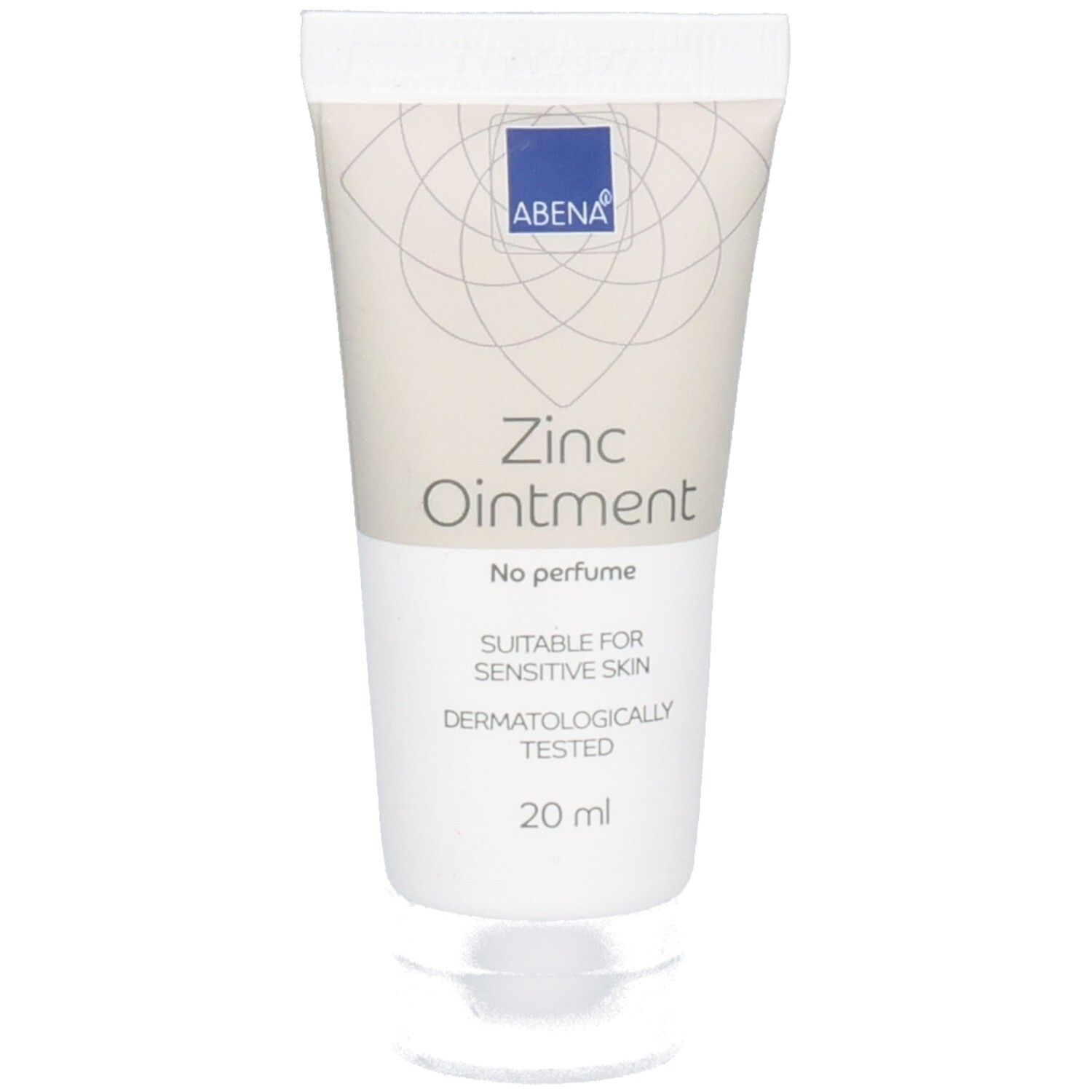 ABENA Zinksalbe, parfümfrei, für empfindliche Haut, dermatologisch getestet, 20 ml.