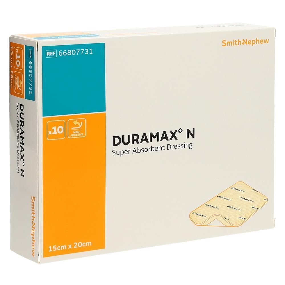 DURAMAX N Superabsorbierender Verband, 15 x 20 cm, 10 Stück.