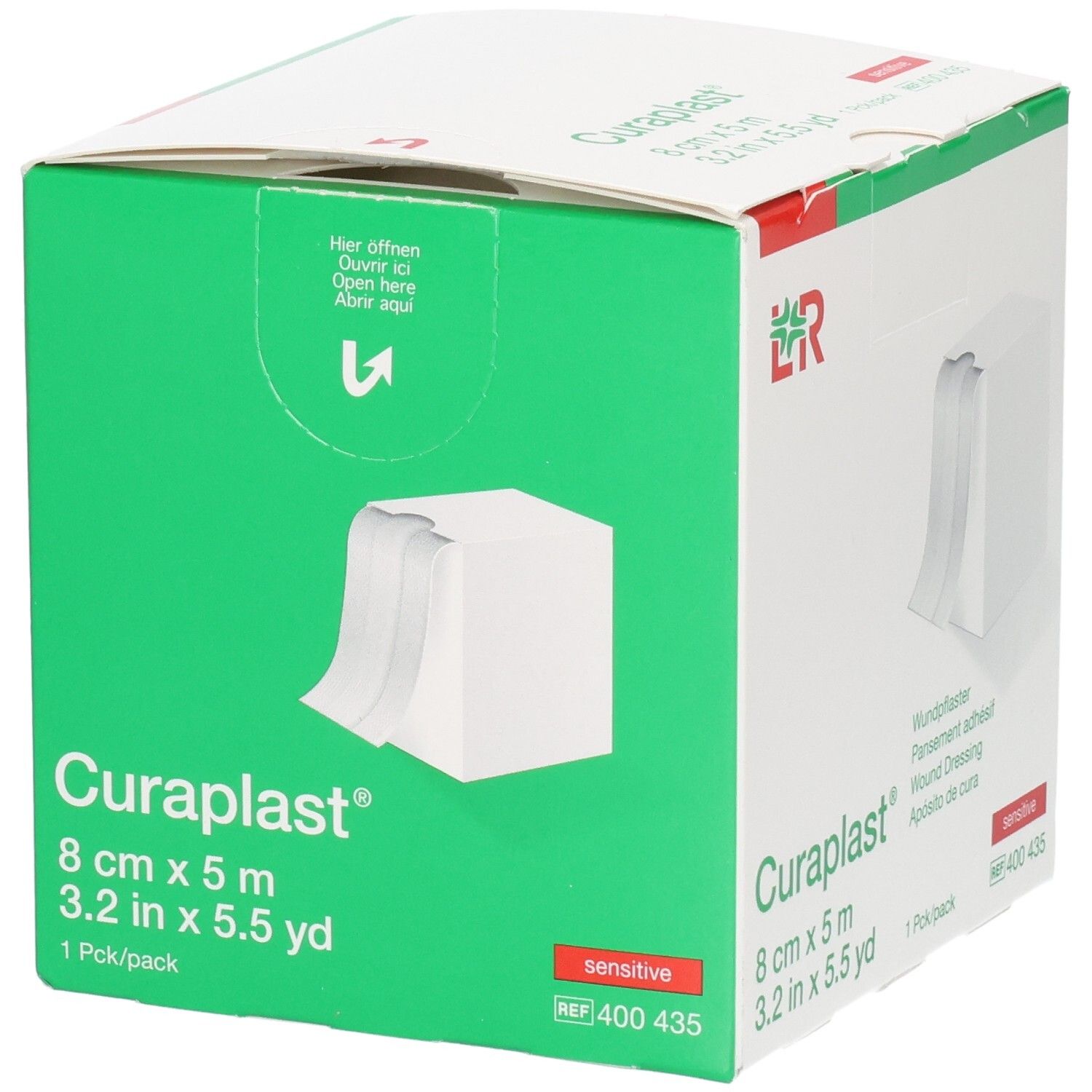 Curaplast® sensitiv Wundpflaster, 8 cm x 5 m, auf Rolle.